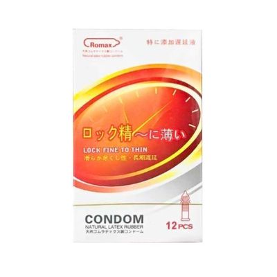 Bao cao su Romax Lock Fine To Thin hộp 12 cái