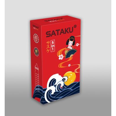 Bao cao su SATAKU có gai (đỏ) hộp 10 cái