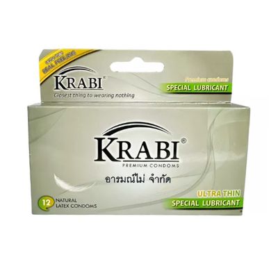 Bao cao su siêu mỏng Krabi Ultrathin hộp 12 cái