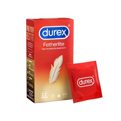 Bao cao su siêu mỏng Durex Fetherlite hộp 12 hàng có sẵn