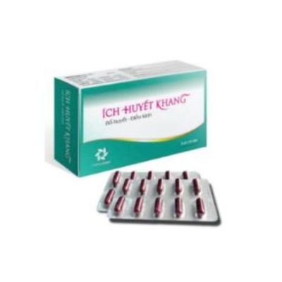 Bổ huyết điều kinh Ích Huyết Khang hộp 3 vỉ x 10 viên nang cứng hàng có sẵn