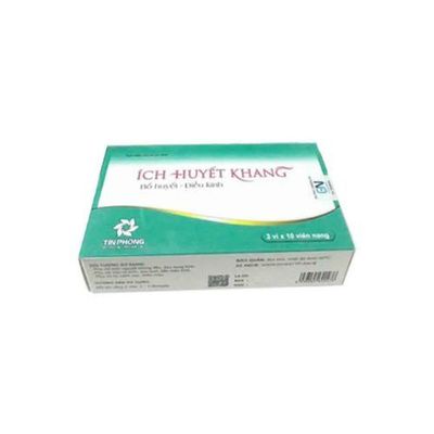 Bổ huyết điều kinh Ích Huyết Khang hộp 3 vỉ x 10 viên nang cứng mẫu mới