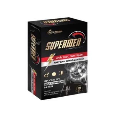 Chai xịt chống xuất tinh sớm Supermen hộp 1 chai 10ml