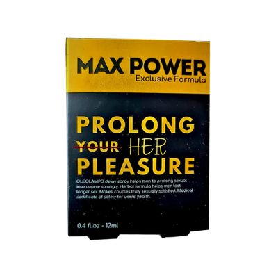 Chai xịt kéo dài Max Power Oleo Lampo hộp 1 chai 12ml bản tiêu chuẩn