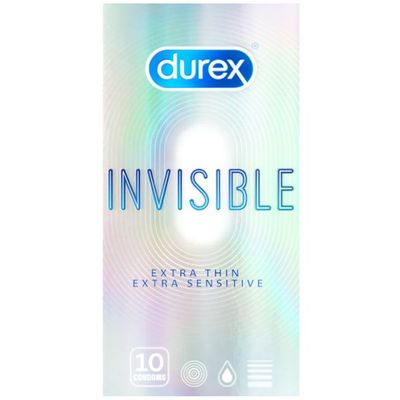 Combo 2 hộp bao cao su Durex INVISIBLE EXTRA SENSITIVE 10 cái tặng 1 hộp giao nhanh