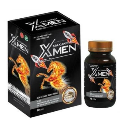 Giúp bổ thận, tráng dương Xmen Max Japan Gold hộp 1 lọ 30 viên