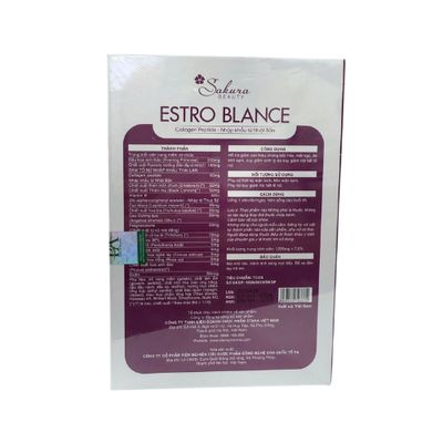 Hỗ trợ giảm bốc hỏa, điều hòa nội tiết tố nữ Estro Blance Sakura Beauty hộp 30 viên hàng có sẵn