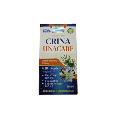 Hỗ trợ giảm nguy cơ u xơ tử cung, tiền liệt tuyến lành tính Crina Unacare hộp 60 viên hàng có sẵn