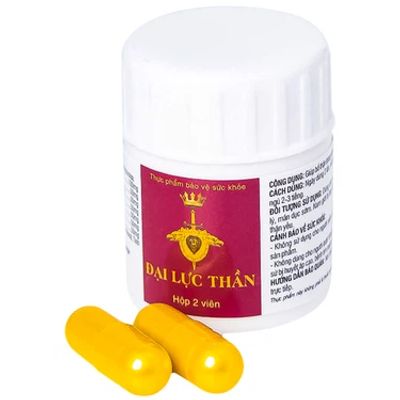 Hỗ trợ tăng cường sinh lực, bồi bổ nguyên khí Đại Lực Thần Đắk Tín hộp 2 viên hàng có sẵn