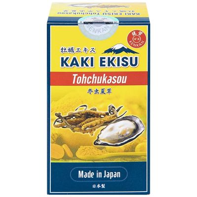 Hỗ trợ tăng cường sinh lý nam giới Kaki Ekisu Tohchukasou Kenkan hộp 1 lọ 60 viên giao nhanh