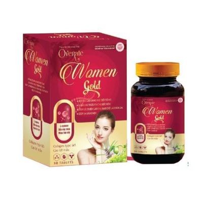 Thực phẩm bảo vệ sức khoẻ Women Gold Overate (Mẫu mới) hộp 1 lọ 30 viên