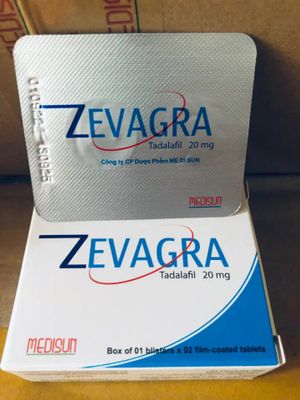 Viên uống rối loạn cương dương ZEVAGRA hộp 1 vỉ x 2 viên nén bao phim giao nhanh