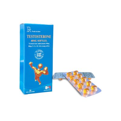 Viên uống sinh lý nam giới Testosterone Usarichpharm hộp 3 vỉ x 10 viên