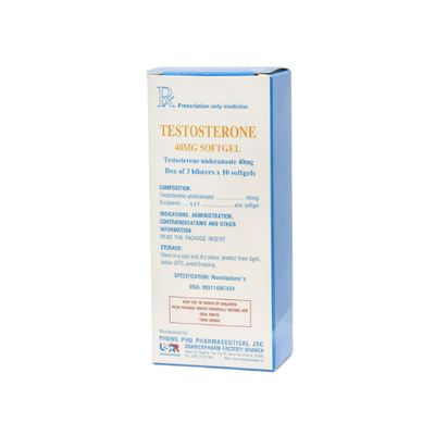 Viên uống sinh lý nam giới Testosterone Usarichpharm hộp 3 vỉ x 10 viên hàng có sẵn
