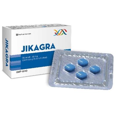 Viên uống rối loạn cương dương Jikagra 50mg hộp 4 viên mẫu mới