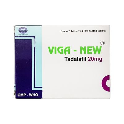 Viên uống rối loạn cương dương Viga-new 20mg hộp 4 viên giao nhanh