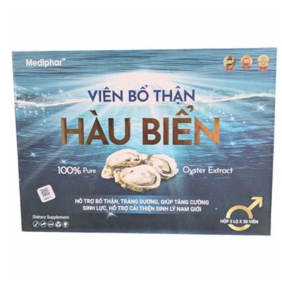 Viên bổ thận Hàu Biển hộp 2 lọ x 30 viên