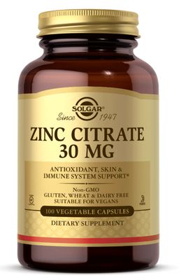 Viên uống bổ sung kẽm Zinc Citrate 30mg chai 100 viên