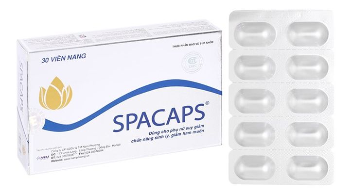 Viên uống hỗ trợ phòng và khô âm đạo Spacaps hộp 30 viên giao nhanh