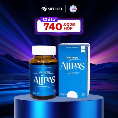 Viên uống tăng cường sinh lý nam Sâm Alipas New Ecogreen hộp 1 lọ 30 viên