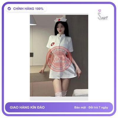 Cosplay Y Tá Anime Kèm PhCosplay Y Tá Anime N352ụ Kiện Sexy Dễ Thương N353 Trắng chính hãng - chất lụa mát mềm, phối ren, co giãn thoải mái - giao hàng che tên kín đáo