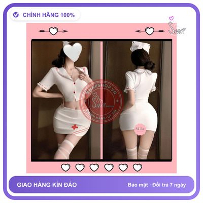 Cosplay Y Tá Anime Kèm Phụ Kiện Sexy Dễ Thương N350 chính hãng - chất lụa mát mềm, phối ren, co giãn thoải mái - giao hàng che tên kín đáo