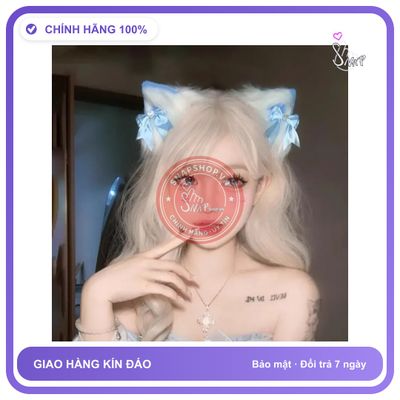 Phụ Kiện Cosplay Dễ Thương Cho Nữ Sexy Gợi T605 Kẹp Xanh chính hãng - chất lụa mát mềm, phối ren, chất vải mềm mát - giao hàng che tên hàng có sẵn