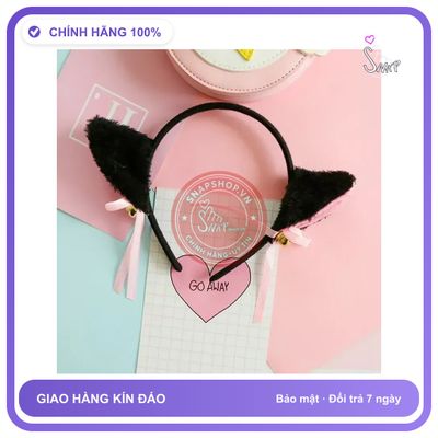 Phụ Kiện Cosplay Dễ Thương Cho Nữ Sexy Gợi T603 Đen chính hãng - chất lụa mát mềm, phối ren, chất vải mềm mát - giao hàng che tên kín đáo
