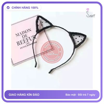 Phụ Kiện Cosplay Dễ Thương Cho Nữ Sexy Gợi Cảm Cài Tai Mèo Mẫu 4 chính hãng - chất lụa mát mềm, phối ren, chất vải mềm mát - giao hàng che tên kín đáo