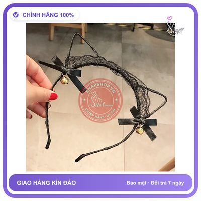 Phụ Kiện Cosplay Dễ Thương Cho Nữ Sexy Gợi Cảm Cài Tai Mèo Mẫu 3 chính hãng - chất lụa mát mềm, phối ren, chất vải mềm mát - giao hàng che tên kín đáo