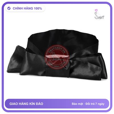 Bịt Mắt Ngủ Lụa Mềm Mại Tinh Tế Băng T505 Màu Đen chính hãng - chất lụa mát mềm, chất vải mềm mát, đường may tỉ mỉ - giao hàng che tên kín đáo