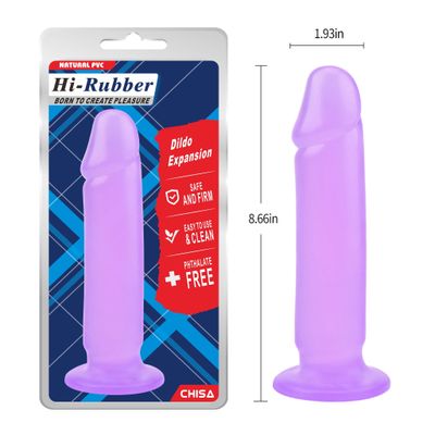 Dương Vật Giả Dính Tường Hi-Rubber Expansion Màu Tím chính hãng - sạc USB, đế hít tường, silicone mềm mại - giao hàng che tên kín đáo
