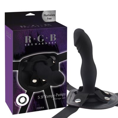 Dương Vật Giả Strap On Chisa Rumpy Pumpy chính hãng - chất liệu an toàn cho da, dễ vệ sinh, êm ái khi dùng - giao hàng che tên kín đáo
