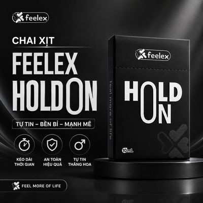 Chai Xịt Kéo Dài Thời Gian Quan Hệ Feelex Hold On chính hãng - thấm nhanh không nhờn rít, dùng trước khi quan hệ, nhỏ gọn dễ mang theo - giao hàng che tên kín đáo