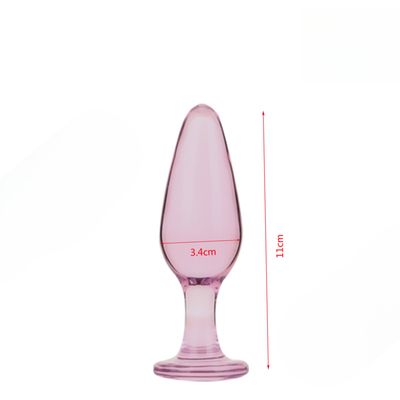Phích Cắm Hậu Môn Thủy Tinh Size XS Đầu Trơn chính hãng - chất liệu an toàn cho da, dễ vệ sinh, êm ái khi dùng - giao hàng che tên kín đáo