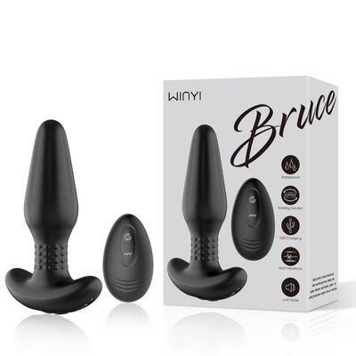 Phích Cắm Hậu Môn Winyi Bruce 10 Chế Độ Rung chính hãng - chất liệu an toàn cho da, dễ vệ sinh, êm ái khi dùng - giao hàng che tên kín đáo
