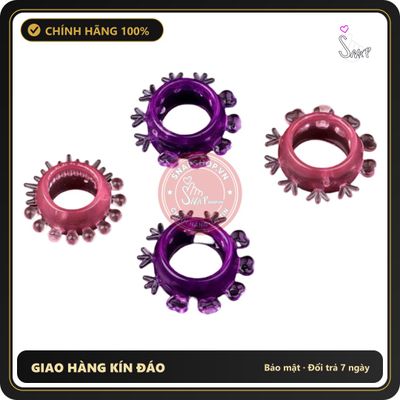 (Che Tên) Vòng Deo Dương Vật Silicon Mềm – Hộp 4 Cái 324182 Giao Nhanh Toàn Quốc