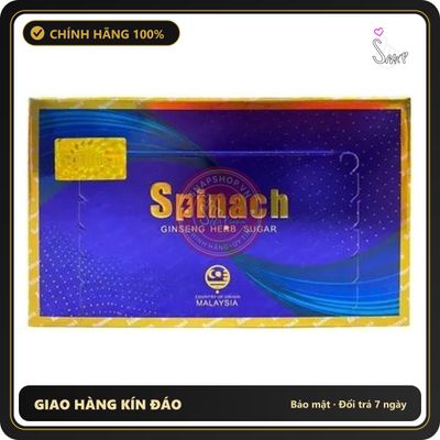 (Che Tên) Kẹo Sâm Spinach Chính Hãng Malaysia Hộp 30 Viên 324410 - Hàng Mới Về