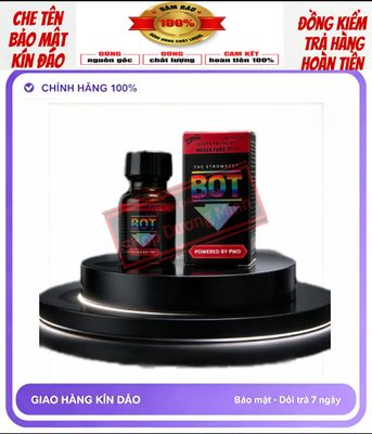 Chai Hít Kích Thích Hưng Phấn Cho Bot, Giúp Giảm Đau,Kích Thích Điểm G, Popper 10ml USA 