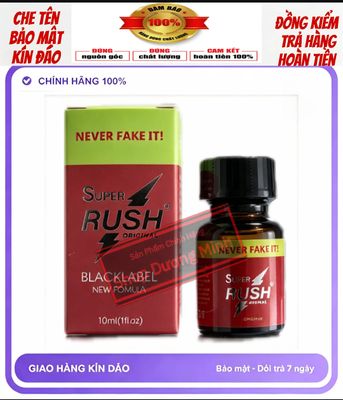 ( Shop Chính Hãng) Popper 10ml USA, Dòng Mạnh, Phê Lâu, Ko Bỏng Mũi 