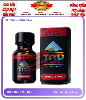 Popper cho top 10ml USA, Hàng Chính Hãng, Chống Lờn Chống Xìu, Kéo Dài Thời Gian Quan Hệ,Bao Phê 