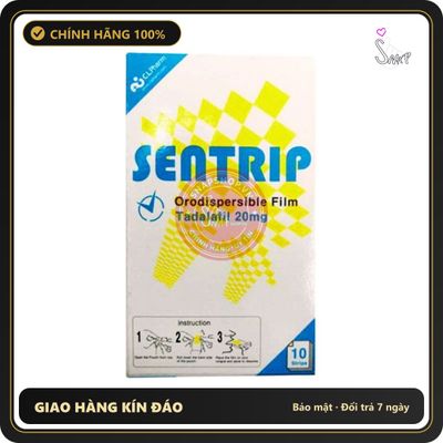 (Che Tên) Tem Ngậm Sentrip 20mg Hàn Quốc Chính Hãng Hộp 10 Tem Hỗ Trợ 24/7