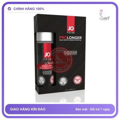 Chai Xịt Kéo Dài Thời Gian System JO Prolonger 60ml Tinh Dầu Thảo Dược, Không Benzocaine chính hãng - chiết xuất thảo dược, thấm nhanh không nhờn rít, dùng trước khi quan hệ - giao hàng che