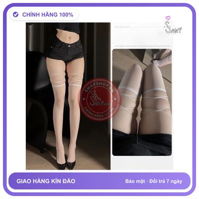 Tất Đùi Lưới Và Lụa Cao Cấp Quần Tất T924 Trắng chính hãng - chất lụa mát mềm, phối ren, co giãn thoải mái - giao hàng che tên kín đáo