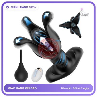 Máy Massage Tuyến Tiền Liệt Hoa Địa Ngục Đầu chính hãng - 9 chế độ rung, sạc từ tính, điều khiển từ xa - giao hàng che tên kín đáo