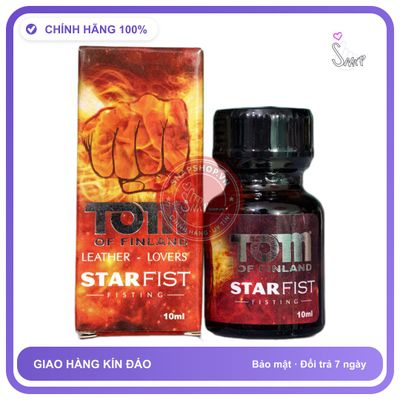 Popper Tom Of Finland Leather - Lovers Star Fist 10ml chính hãng - chai 10ml, hương dịu không nồng, hàng chuẩn nhập khẩu - giao hàng che tên kín đáo