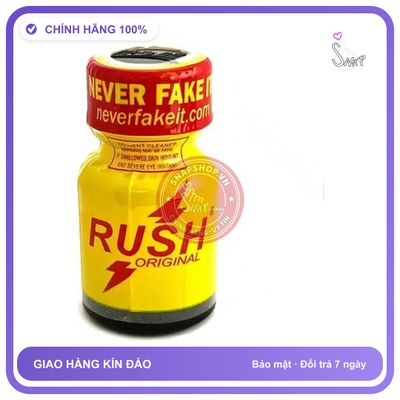 Chai Hít Popper Rush Original Yellow 10ml chính hãng - chai 10ml, hàng chuẩn nhập khẩu, nắp kín không bay hơi - giao hàng che tên kín đáo