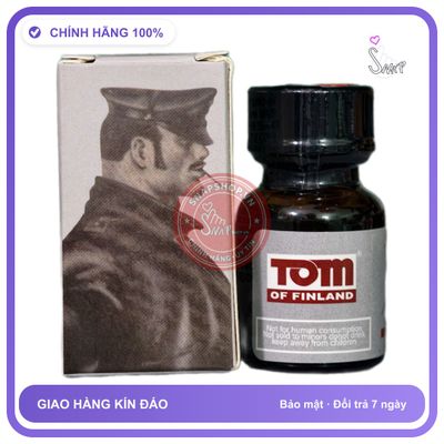 Popper Tom Of Finland Black 10ml chính hãng - chai 10ml, hương dịu không nồng, hàng chuẩn nhập khẩu - giao hàng che tên kín đáo