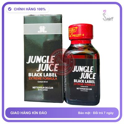 Popper Jungle Juice Black Label 30ml Chính Hãng - chai 30ml, hương dịu không nồng, hàng chuẩn nhập khẩu - giao hàng che tên kín đáo